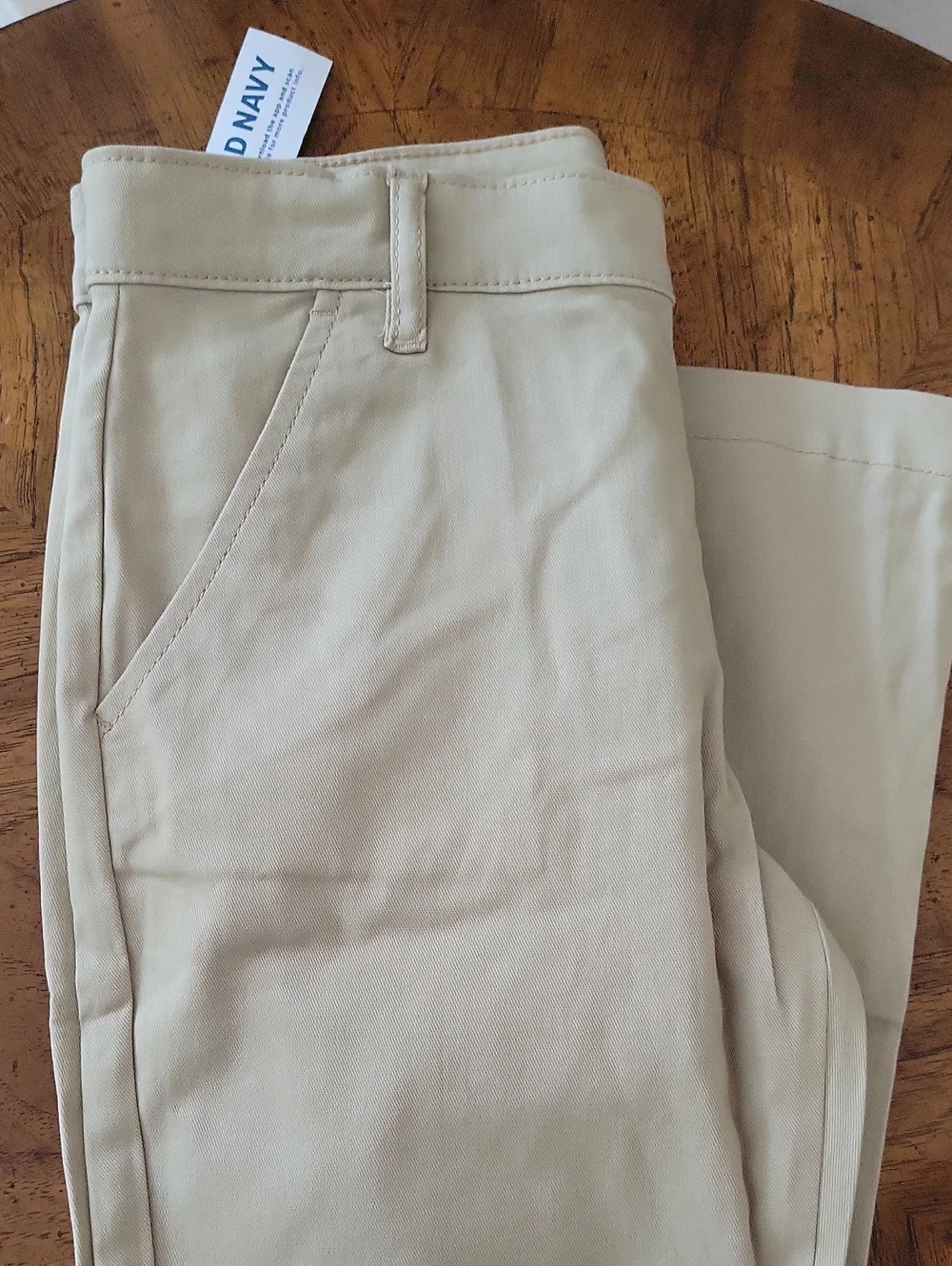 Old Navy Girl's Boot Cut School Uniform Pants, Khaki, 12, NWT